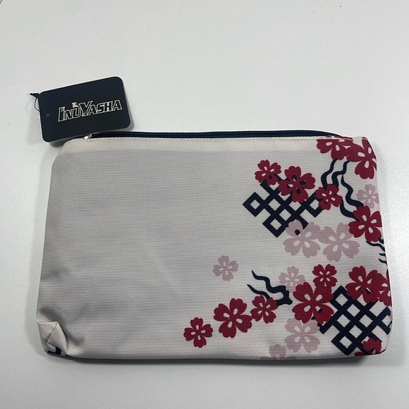 Inuyasha Floral Cosmetic Makeup Bag Pouch New - Picture 2 of 8